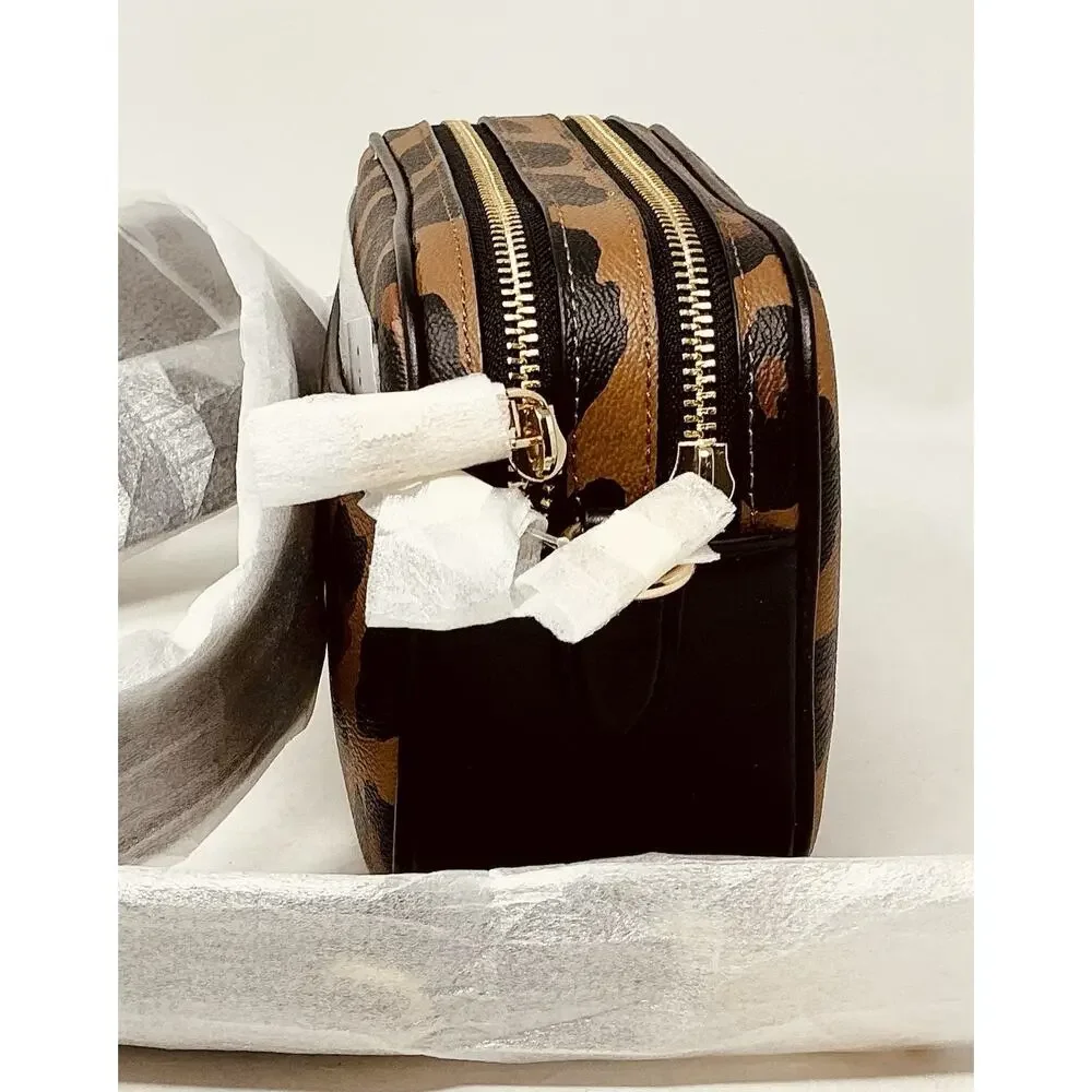 Coach Jamie Jes 20 Crossbody Bag With Leopard Animal Print Authentic NWT - Picture 6 of 14